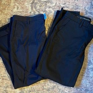 NWOT Talbots relaxed chinos. Lot of 2. Black and Navy Blue
